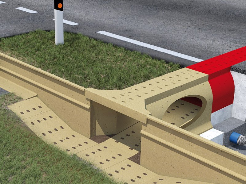 Climate tunnel with opening (slotted)